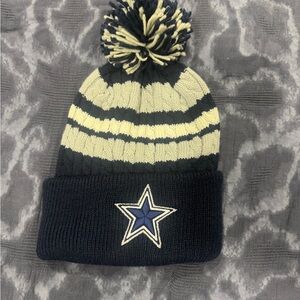 NFL Navy and Cream Striped Beanie